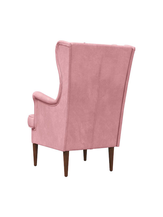 Sessel Samt Rosa 65x79x100cm