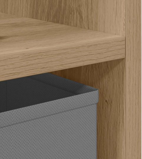Wooden Brown Bedside Tables 2 Pieces 25.5x22x49.5cm