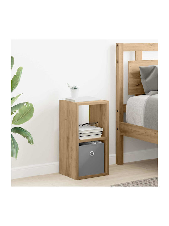 Nachttische Holz Braun 2 Stück 25.5x22x49.5cm