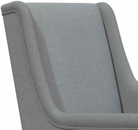 Rocking Armchair Light Gray 62x80x85cm