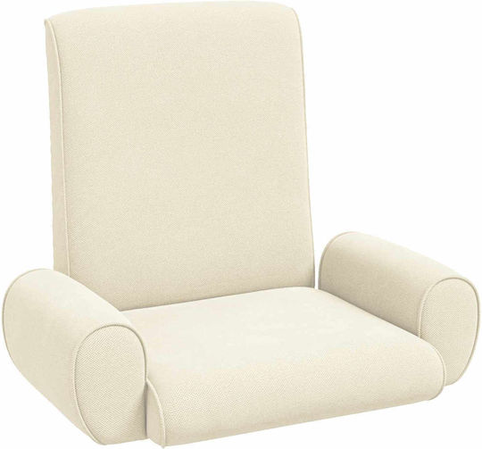Sessel Aus Samt Crem 68x51x56cm