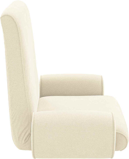 Sessel Aus Samt Crem 68x51x56cm