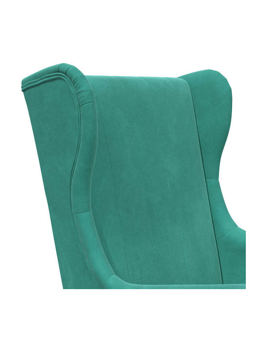 Sessel Samt Türkis 65x79x100cm