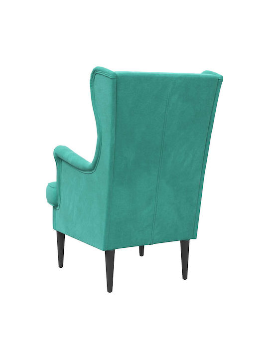 Sessel Samt Türkis 65x79x100cm