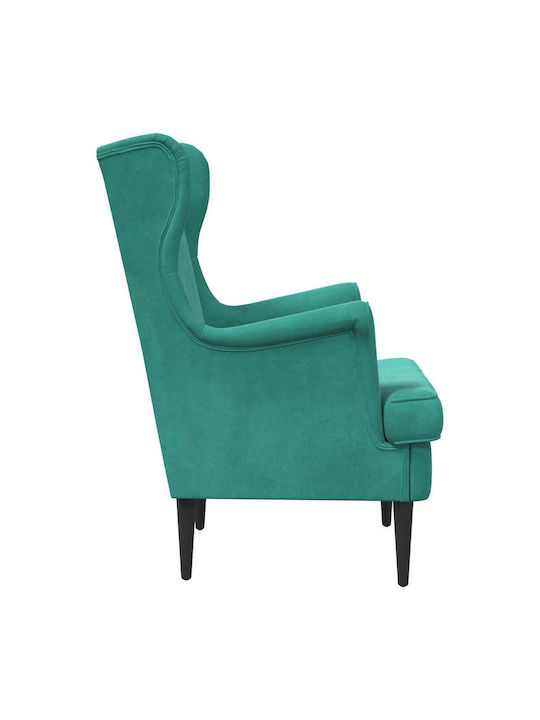 Sessel Samt Türkis 65x79x100cm