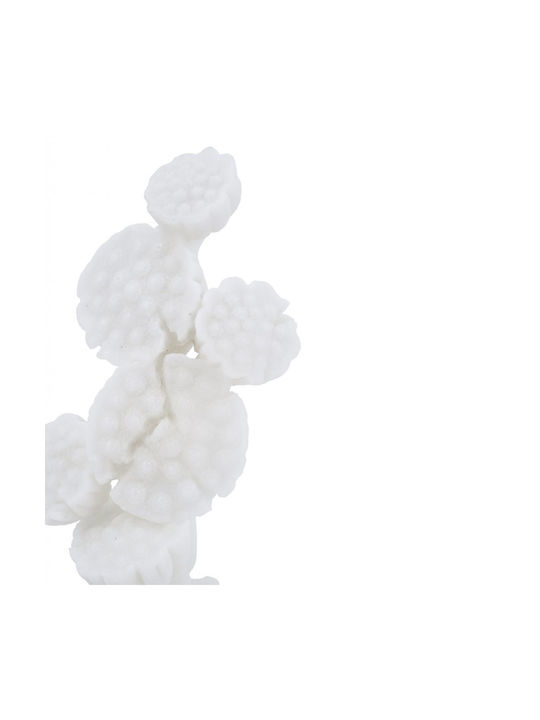 Artekko Coral Λευκό Διακοσμητικό Επιτραπέζιο Κοράλλι Ρητίνης 17x9.5x30.5 Cm