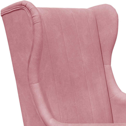 Velvet Pink Armchair 65x79x100cm