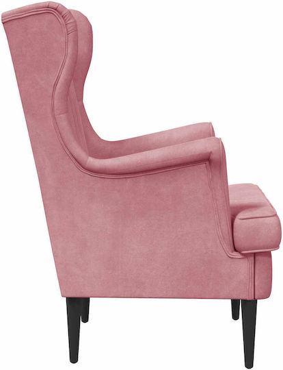 Velvet Pink Armchair 65x79x100cm