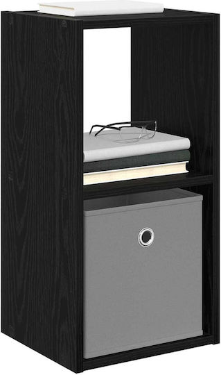 Nachttisch Holz Schwarz 30.5x27x59.5cm
