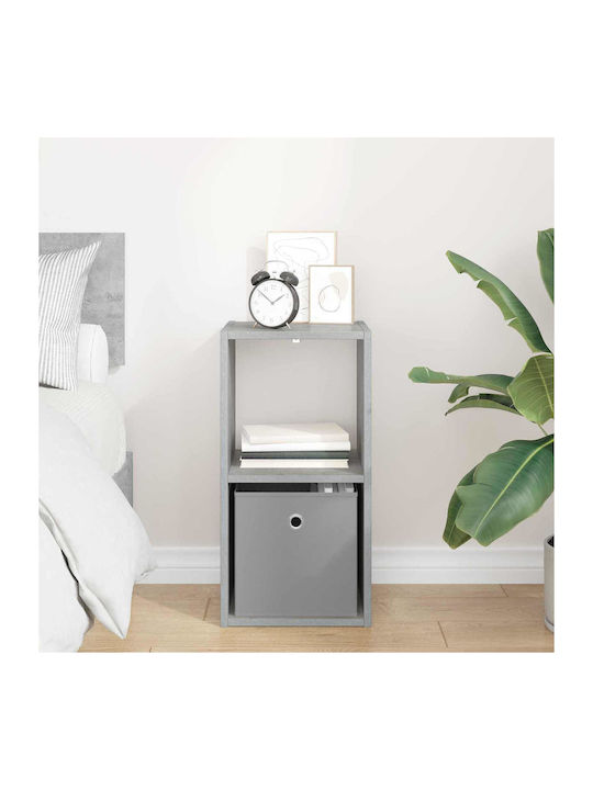 Wooden Gray Bedside Table 30.5x27x59.5cm