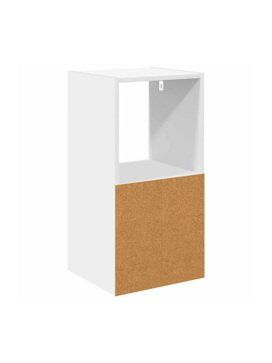 Nachttisch Holz Weiß 35x32x68.5cm