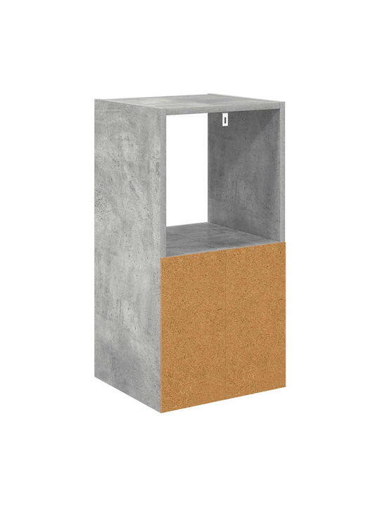 Nachttisch Holz Grau 35x32x68.5cm