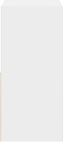 Нощно Шкафче Дървено Бяло 35x32x68.5см