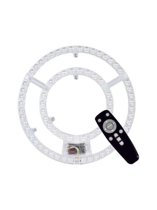Lightex Πλαφονιέρα LED με Τηλεχειριστήριο