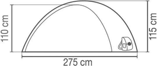 Coleman Summer Camping Tent Igloo with Double Cloth 210x180x110cm
