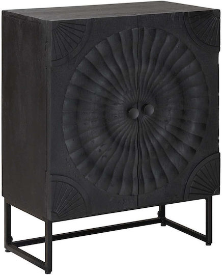 Bufet Din Lemn Negru 55x30x70cm