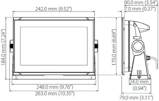 Simrad GPS / Βυθόμετρο / Ραντάρ GO9 XSE Multifunction Display & DownScan Transducer 9" 480 x 800