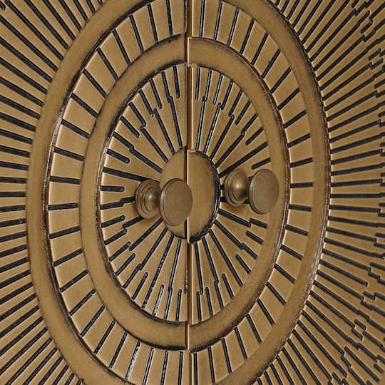 Sideboard from Wood & Metal Brass 53.5x30x70cm