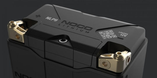 Noco Lithium Motorradbatterie YTX7A-BS / YTX9-BS 400A mit Gewicht 3Ah und 38Wh