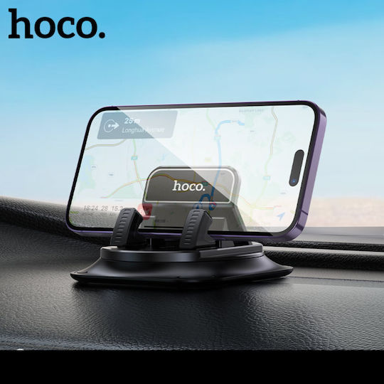 Hoco DCA67 Βάση Κινητού Αυτοκινήτου με Αντιολισθητική Επιφάνεια Μαύρη