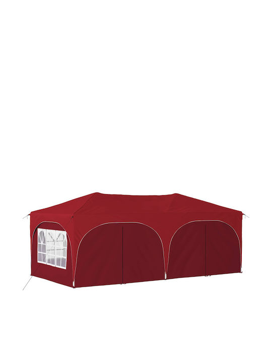 vidaXL Garten Gazebo Burgundisch 5.75x2.88m