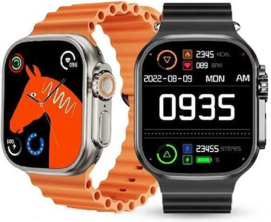 Andowl QU50 HD 42mm Smartwatch (Gri / albastru curea)