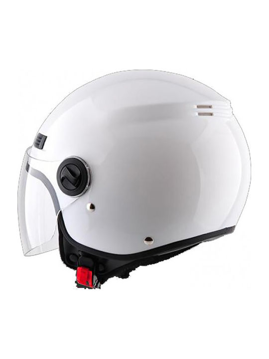 Pilot Fazer White Motorcycle Helmet Jet ECE 22.05 900gr