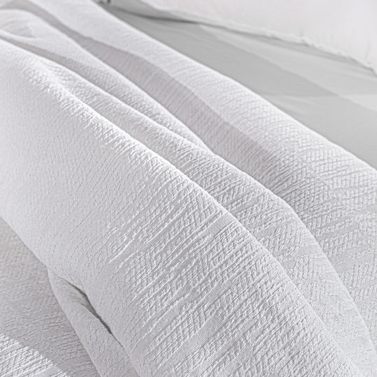 Guy Laroche Diana Κουβέρτα Πικέ King Size 260x250εκ. White