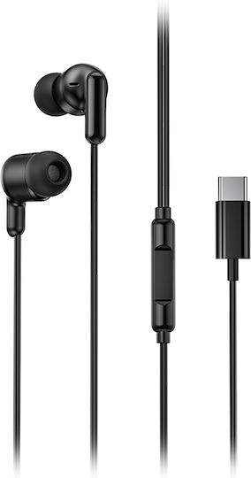 XO EP84 In-ear Handsfree Headphones with Connector USB-C Black