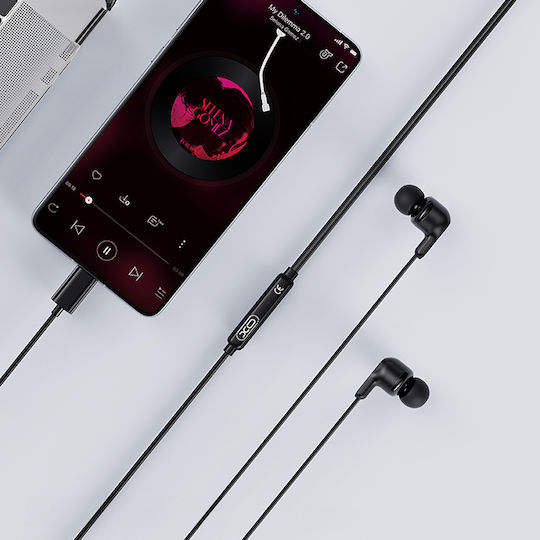 XO EP84 In-ear Handsfree Headphones with Connector USB-C Black