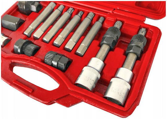 Verke Set Unelte Manuale Pentru Mașini Fulie Alternator 13 Bucăți Pentru Audi Bmw Fiat Ford Mercedes Benz Opel Renault Peugeot Scaun Skoda Volvo VW