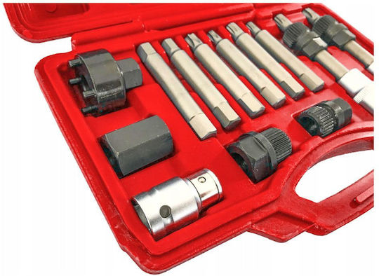 Verke Set Unelte Manuale Pentru Mașini Fulie Alternator 13 Bucăți Pentru Audi Bmw Fiat Ford Mercedes Benz Opel Renault Peugeot Scaun Skoda Volvo VW