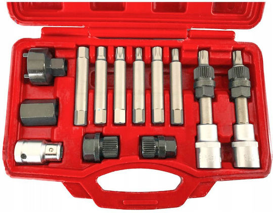 Verke Set Unelte Manuale Pentru Mașini Fulie Alternator 13 Bucăți Pentru Audi Bmw Fiat Ford Mercedes Benz Opel Renault Peugeot Scaun Skoda Volvo VW