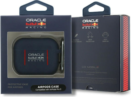Red Bull Silicone Case With Hook in Navy Blue Colour for Apple AirPods Pro 3