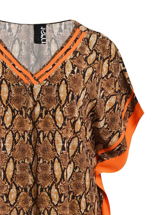 Mat Fashion Women's Multicolour Beach Caftan 0043.7542.N-animal-print