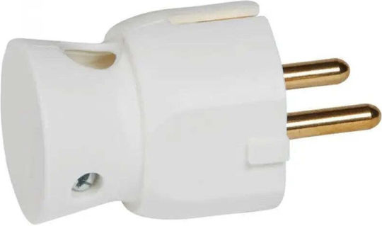 Plug 2p+t 16a 250v 90 Legrand White