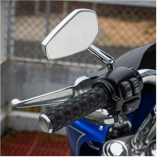 Arlen Ness Mânere motocicletă în culoarea Argintiu