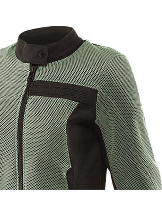 Dainese Lisbona Air Tex Καλοκαιρινό Γυναικείο Μπουφάν Μηχανής Iceberg Green/Black