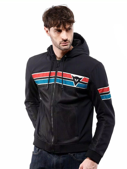 Dainese Vintedge Air Tex Καλοκαιρινό Ανδρικό Μπουφάν Μηχανής Black/Blue/Red