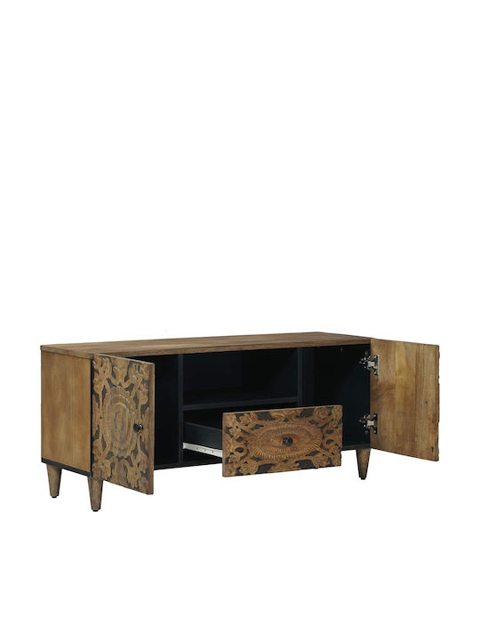 Mobilier TV din Metal și Lemn Maro M105xA33.5xÎ46cm