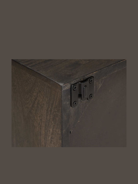 TV-Ständer aus Metall & Holz Messing M105xT30xH35cm