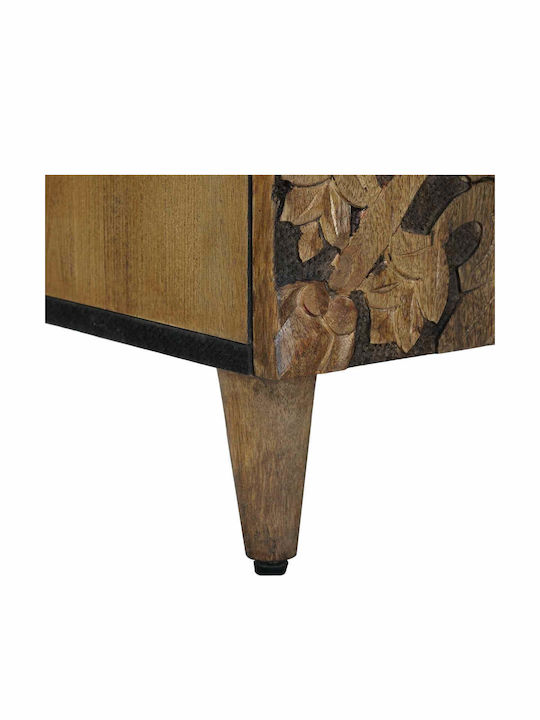 TV-Möbel aus Metall und Holz Braune M105xT33.5xH46cm