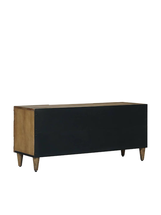 TV-Möbel aus Metall und Holz Braune M105xT33.5xH46cm