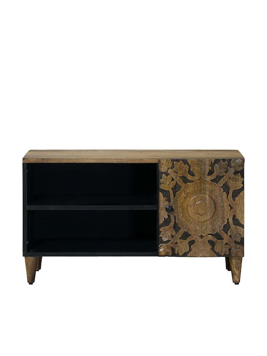 TV-Ständer aus Metall & Holz Braune M80xT31.5xH46cm