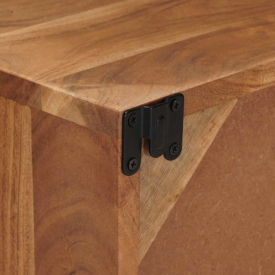 TV Stand Metal & Natural Wood L105xW30xH22.5cm