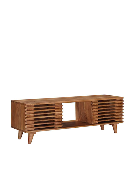TV-Ständer aus Metall & Holz Natur M105xT30xH35cm