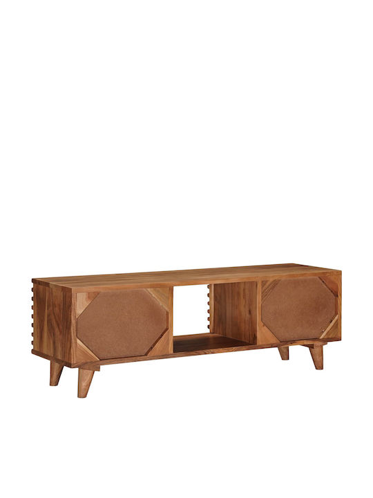 TV-Ständer aus Metall & Holz Natur M105xT30xH35cm