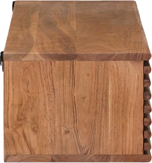 TV Stand Metal & Natural Wood L105xW30xH22.5cm
