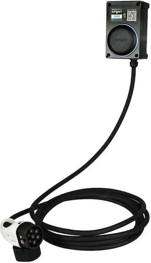 Evpoint EV7 Επιτοίχιος Μονοφασικός Σταθμός Φόρτισης 7.4kW με Ενσωματωμένο Καλώδιο Type 2