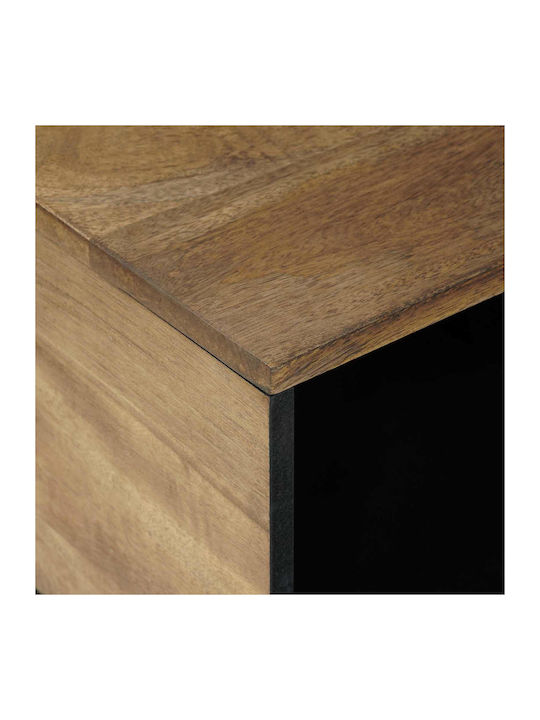 Rectangular Central Wooden Brown Coffee Table W80xD50xH40cm